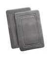 Truly Calm Antimicrobial Memory Foam 2-pc. Bath Rug Set, 20" X 32" In Gray