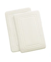 Truly Calm Antimicrobial Memory Foam 2-pc. Bath Rug Set, 17" X 24" In Natural
