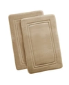 Truly Calm Antimicrobial Memory Foam 2-pc. Bath Rug Set, 17" X 24" In Beige
