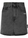 DARK GREY DENIM MINI SKIRT DARK GREY NO