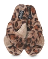 MEMOI CHEETAH PLUSH WOMEN'S SLIPPERS