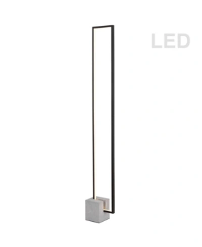 Dainolite 1 Light 34w Led Floor Lamp In Black