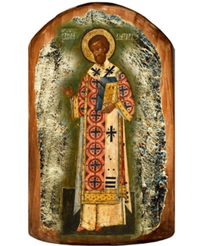 Designocracy Saint Chrysostom Icon 8" X 6" In Multi