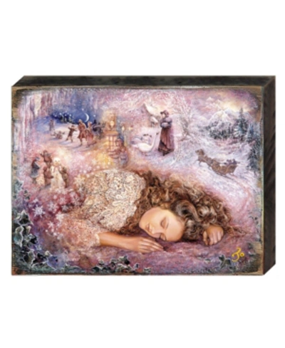 Designocracy Winter Dream Wall And Table Top Wooden Decor By Josephine Wall In Multi