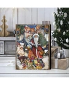 DESIGNOCRACY VINTAGE-LIKE GIFT GIVER SANTA BY G. DEBREKHT HANDCRAFTED WALL AND HOME DECOR
