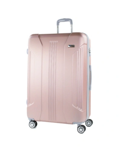 American Green Travel Denali S 30 In. Anti-theft Tsa Expandable Spinner Suitcase In Rose Gold