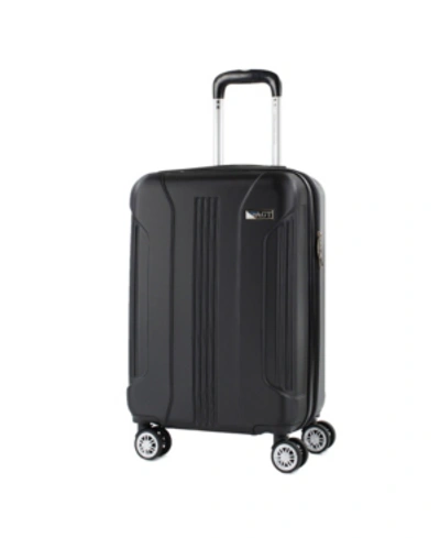 American Green Travel Denali S 20 In. Carry-on Anti-theft Expandable Spinner Suitcase In Black