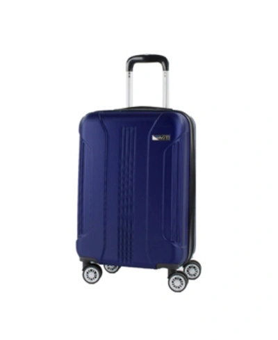 American Green Travel Denali S 20 In. Carry-on Anti-theft Expandable Spinner Suitcase In Navy