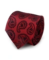 Dc Comics Batman Paisley Men's Tie In Red