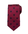 Disney Mickey Mouse Pin Dot Men's Tie In Red