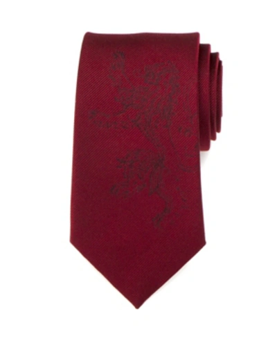 Game Of Thrones Lannister Lion Men's Tie In Red