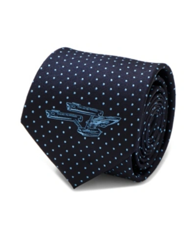 Star Trek Enterprise Dot Men's Tie In Blue