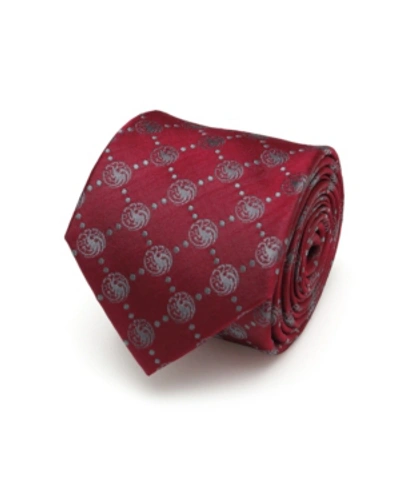 Game Of Thrones Targaryen Dragon Scattered Men's Tie In Red