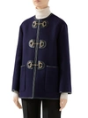 GUCCI WOMEN'S MILITARY STRETCH-WOOL JACKET,0400011840471