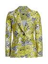 ALICE AND OLIVIA WOMEN'S MACEY FLORAL JACQUARD JACKET,0400012415990
