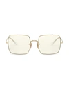 Ray Ban Ray-ban Womens Gold Rb1971 Everglasses Square 1971 Clear Evolve Square-frame Metal Sunglasses In Glänzendes Gold