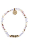 LITTLE WORDS PROJECT WISH BEADED STRETCH BRACELET,12G-WIS-SUG1