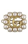 GUCCI GG IMITATION PEARL HAIR CLIP,YBF62961100100U