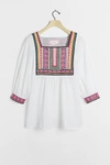 ANTHROPOLOGIE ABIGAIL EMBROIDERED TUNIC,4110089540023