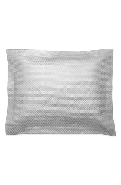 Matouk Alba Quilted Standard Sham In Silver