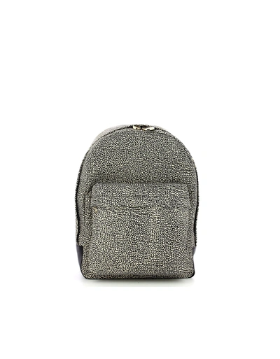 Borbonese Black Medium Backpack