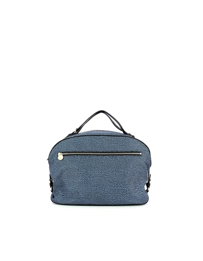 Borbonese Blue Medium Top-handle Sexy Bag