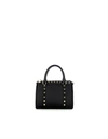 BORBONESE BLACK JET OP SMALL SATCHEL BAG,11648390