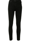 Citizen Of Humanity Rocket Ankle Mid-rise Skinny Jeans In Black