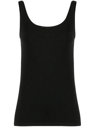 Wolford Jamaika Cotton-blend Tank Top In Black