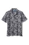 TOMMY BAHAMA NAPALI PALMS SHORT SLEEVE PIQUE BUTTON-UP SHIRT,ST225297