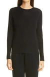ST JOHN FITTED CASHMERE CREWNECK SWEATER,K501012