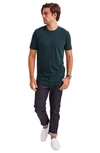 Goodlife Overdyed Triblend Scallop Crew T-shirt In Evergreen