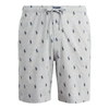 Polo Ralph Lauren Signature Pony Sleep Short In Andover Heather W/navy