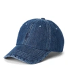Polo Ralph Lauren Denim Baseball Cap In Denim