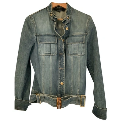 Pre-owned Gucci Blue Denim - Jeans Jacket