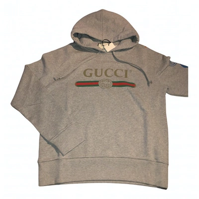 Pre-owned Gucci Grey Cotton Knitwear & Sweatshirts