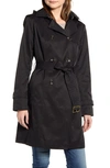 COLE HAAN SIGNATURE HOODED TRENCH COAT,350SC755
