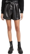 RE:NAMED RE: NAMED FAUX LEATHER SHORTS