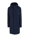 Herno Overcoats In Dark Blue