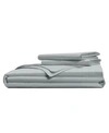 Pillow Guy Classic Cool Crisp 100 Cotton Percale Duvet Cover Set Bedding In Light Grey