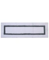 Better Trends Lux Contrast Frame Bath Runner, 20" X 60" In Multi 2