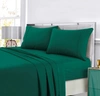 Tribeca Living Super Soft Solid Dp Easy-care Extra Deep Pocket Cal King Sheet Set Bedding In Teal