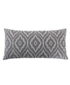 Levtex Tamsin Geometric Decorative Pillow, 12" X 24" In Gray