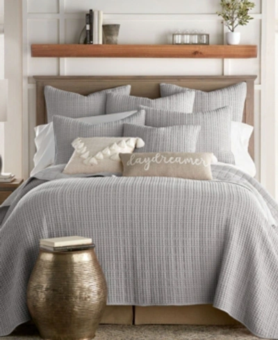 Levtex Mills Waffle Textured 2-pc. Quilt Set, Twin/twin Xl In Gray