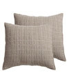 Levtex Mills Waffle 2-pc. Sham Set, European In Taupe