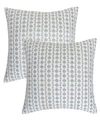 Levtex Basel Euro Sham - Set Of 2 In Black
