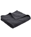 Levtex Home Washed Linen Quilted Throw In Charcoal