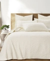 Homthreads Beckett Quilt Set, Twin In Cream