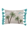Homthreads Beach Days Beach Please Decorative Pillow, 18" X 18" In Natural