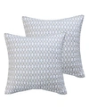 Levtex Tamsin Euro Sham - Set Of 2 In Gray